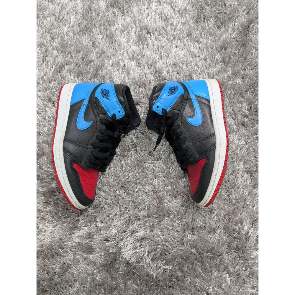 Nike Air Jordan 1 Retro High OG NC to Chi Womens Size 7 Black Blue